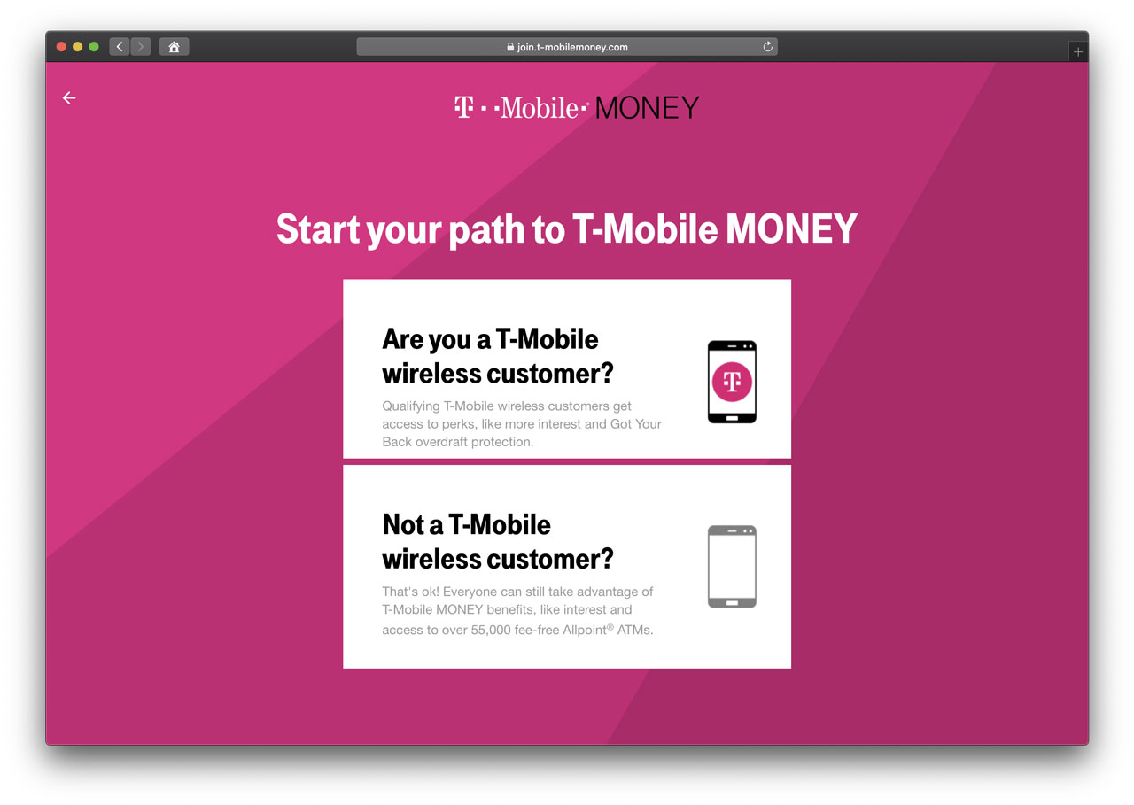 T-Mobile MONEY Step 1