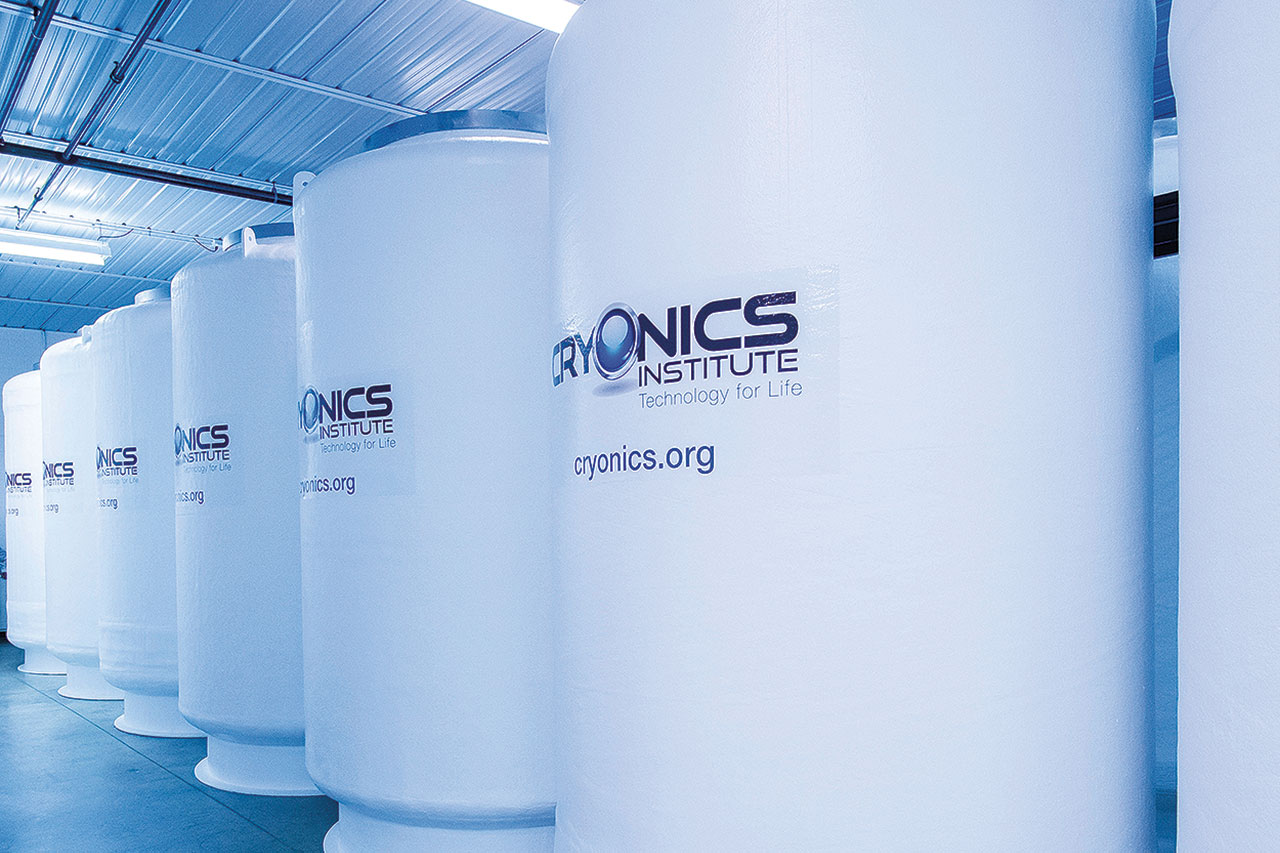 Cryonics Liquid Nitrogen Storage Tanks